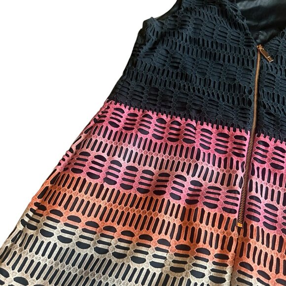 Ted Baker London Dahil Marina Mosaic Lace Tunic Dress Ombre Cocktail Size 4 - Picture 8 of 12